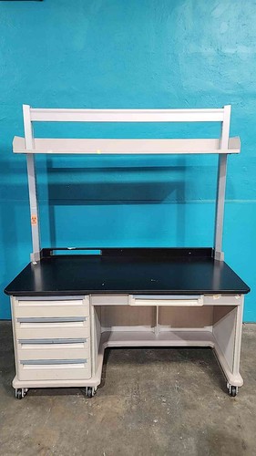 Rolling lab desk table w - lab, w/